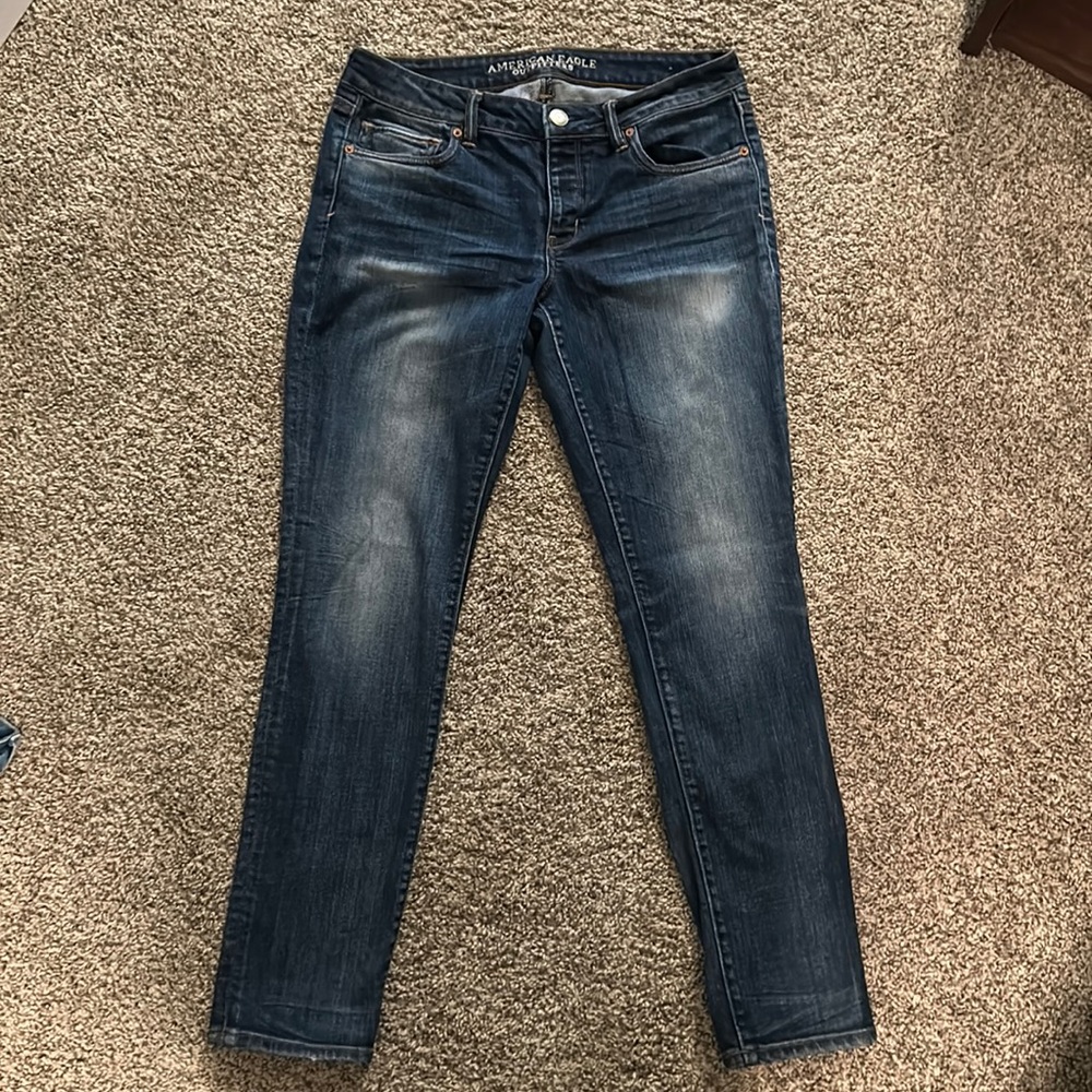 American Eagle button fly skinny stretch limited edition size 10R